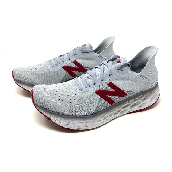 New Balance Fresh Foam 1080v10 Men Running Shoe Summer Fog, Neo Crimson M1080G10 - Picture 2 of 7